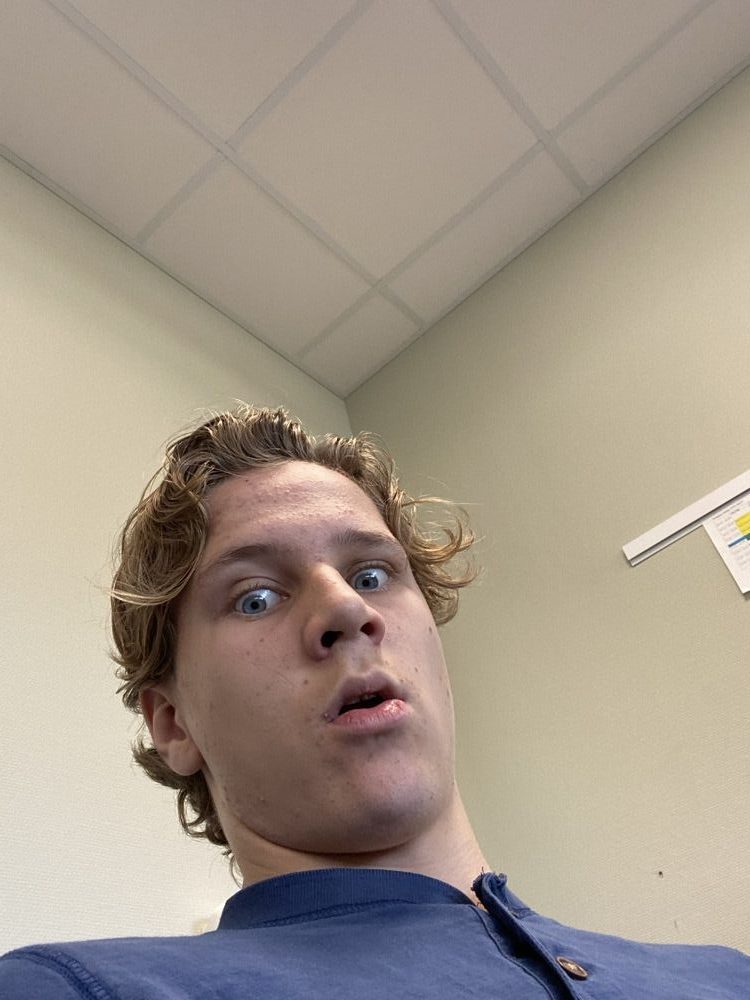 Bastian staring down at you from below